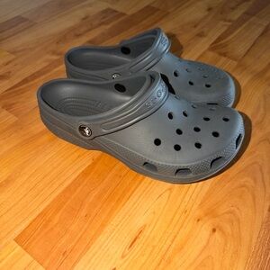 Gray Clogs with Strap